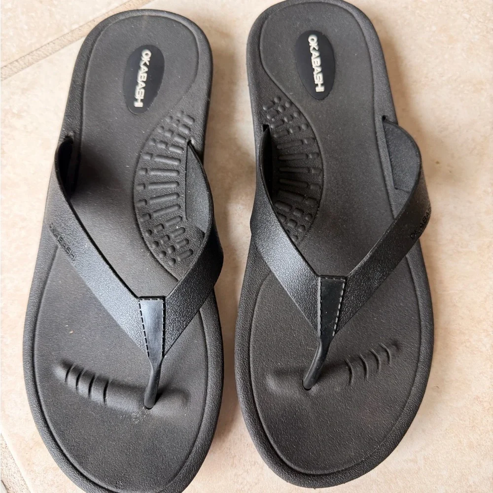 Okabashi Black Everyday Comfort Flip Flops
